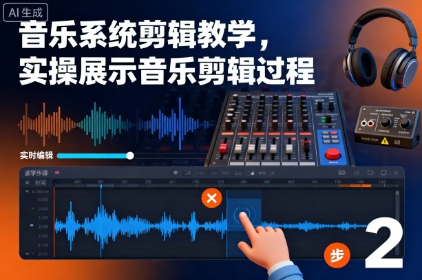 音乐系统剪辑教学，实操展示音乐剪辑过程-优优云网创