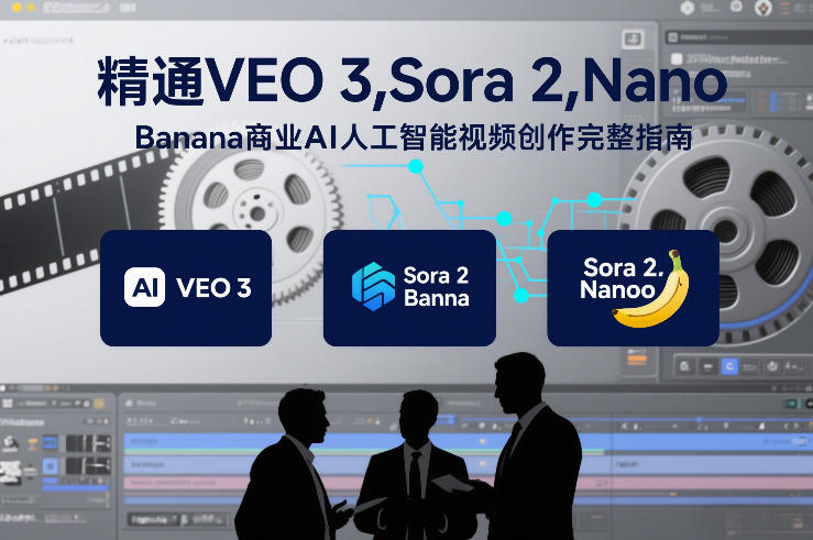 精通VEO 3，Sora 2，Nano Banana商业AI人工智能视频创作完整指南-优优云网创