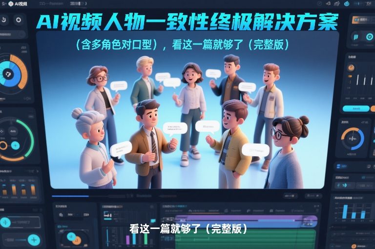 AI视频人物一致性终极解决方案(含多角色对口型),看这一篇就够了(完整版)