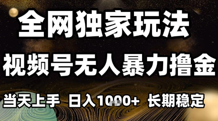 年底最新独家视频号无人直播撸礼物，小白也能轻松日入1k+，长期稳定，可批量复制【揭秘】-优优云网创