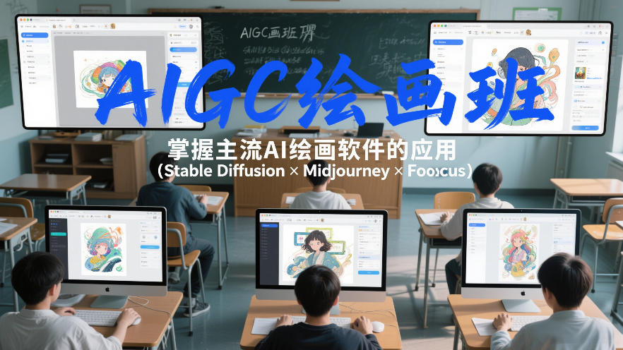 AIGC绘画班,掌握主流Ai绘画软件的应用(Stable Diffusion x Midjourney x Fooocus)-优优云网创