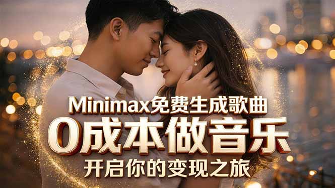 Minimax免费生成歌曲实测!0成本做音乐,说唱流行Lofi一键生成-优优云网创