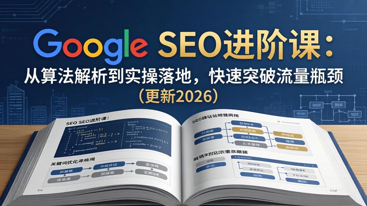 Google SEO进阶课：从算法解析到实操落地，快速突破流量瓶颈(更新2026-优优云网创