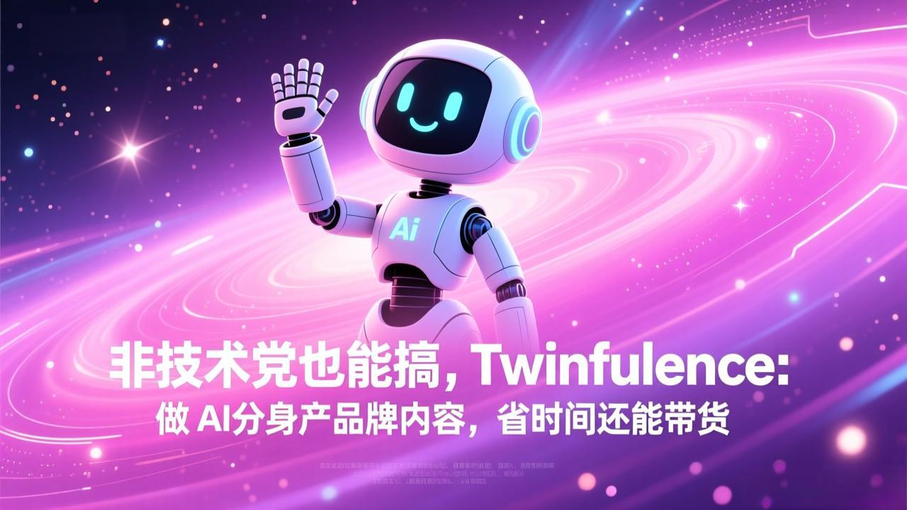 非技术党也能搞!Twinfluence:做 AI 分身产品牌内容,省时间还能带货-优优云网创