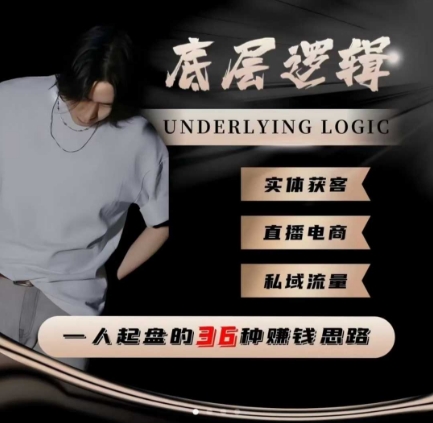 一个人起盘的底层逻辑,私域流量-直播电商-实体获客,一人起盘的36种賺钱思路-优优云网创