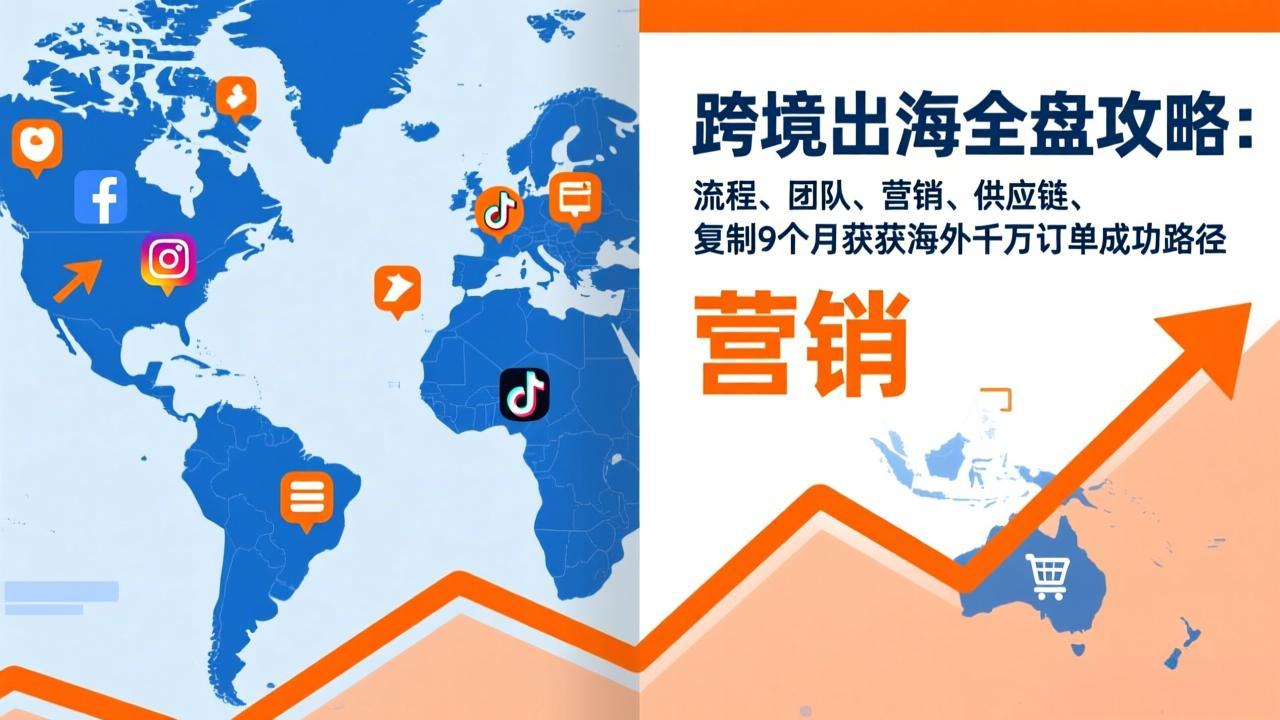 跨境出海全盘攻略：流程，团队，营销，供应链，复制9个月斩获海外千万订单成功路径-优优云网创