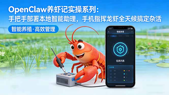 OpenClaw养虾记实操系列：手把手部署本地智能助理，手机指挥龙虾全天候搞定杂活-优优云网创
