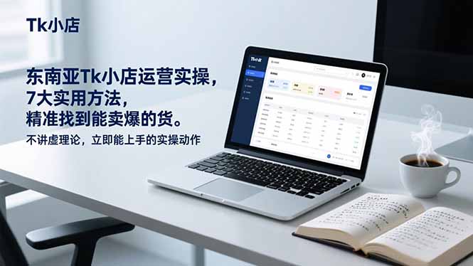 东南亚Tk小店运营实操,7大实用方法,精准找到能卖爆的货。不讲虚理论,立即能上手的实操动作-优优云网创