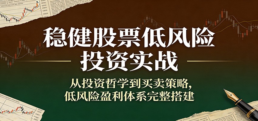 稳健股票低风险投资实战：从投资哲学到买卖策略，低风险盈利体系完整搭建-优优云网创
