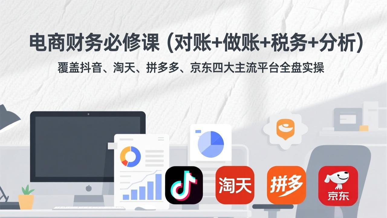 电商财务必修课(对账+做账+税务+分析-优优云网创