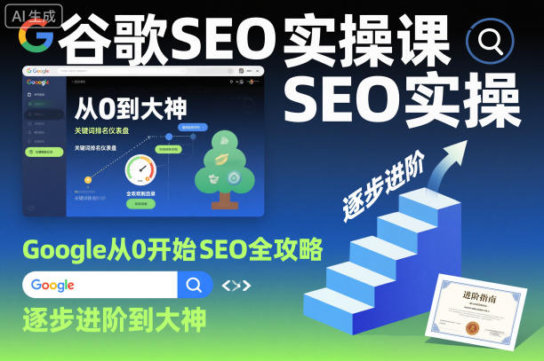 谷歌SEO实操课，Google从0开始SEO全攻略，逐步进阶到大神-优优云网创