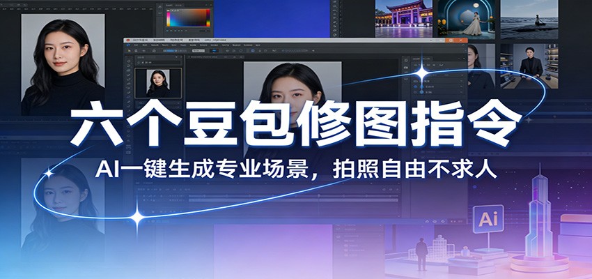 六个豆包修图指令：AI 一键生成专业场景，拍照自由不求人-优优云网创