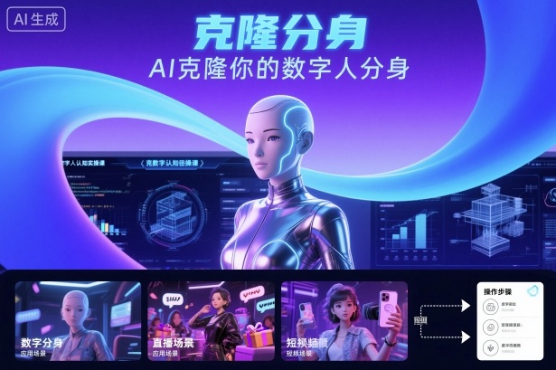 AI数字人认知实操课,克隆你的数字人分身-优优云网创