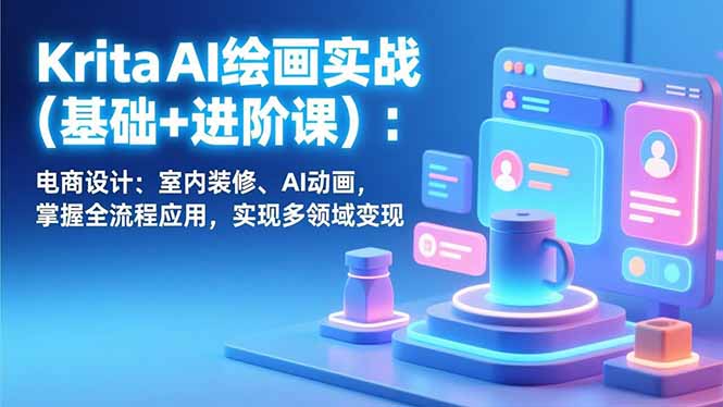 Krita AI绘画实战(基础+进阶课-优优云网创