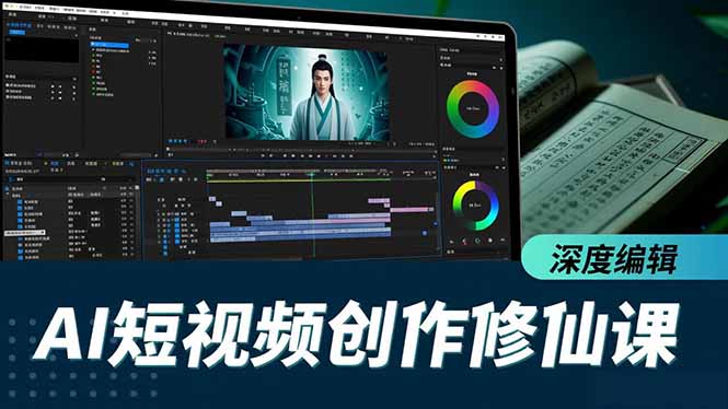 AI短视频创作修仙课，从炼气到金仙、爆款复刻、深度编辑，掌握全栈AI能力-优优云网创