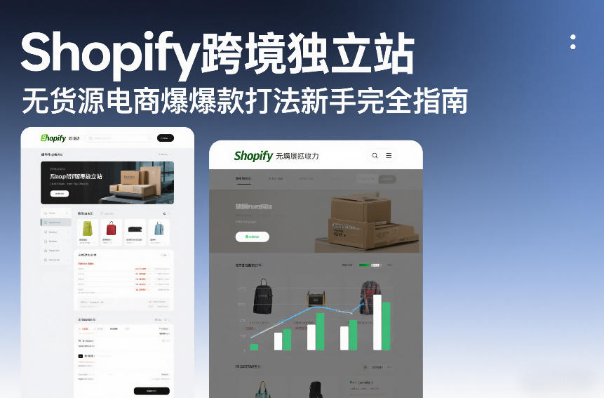 Shopify跨境独立站无货源电商爆款打法新手完全指南-优优云网创
