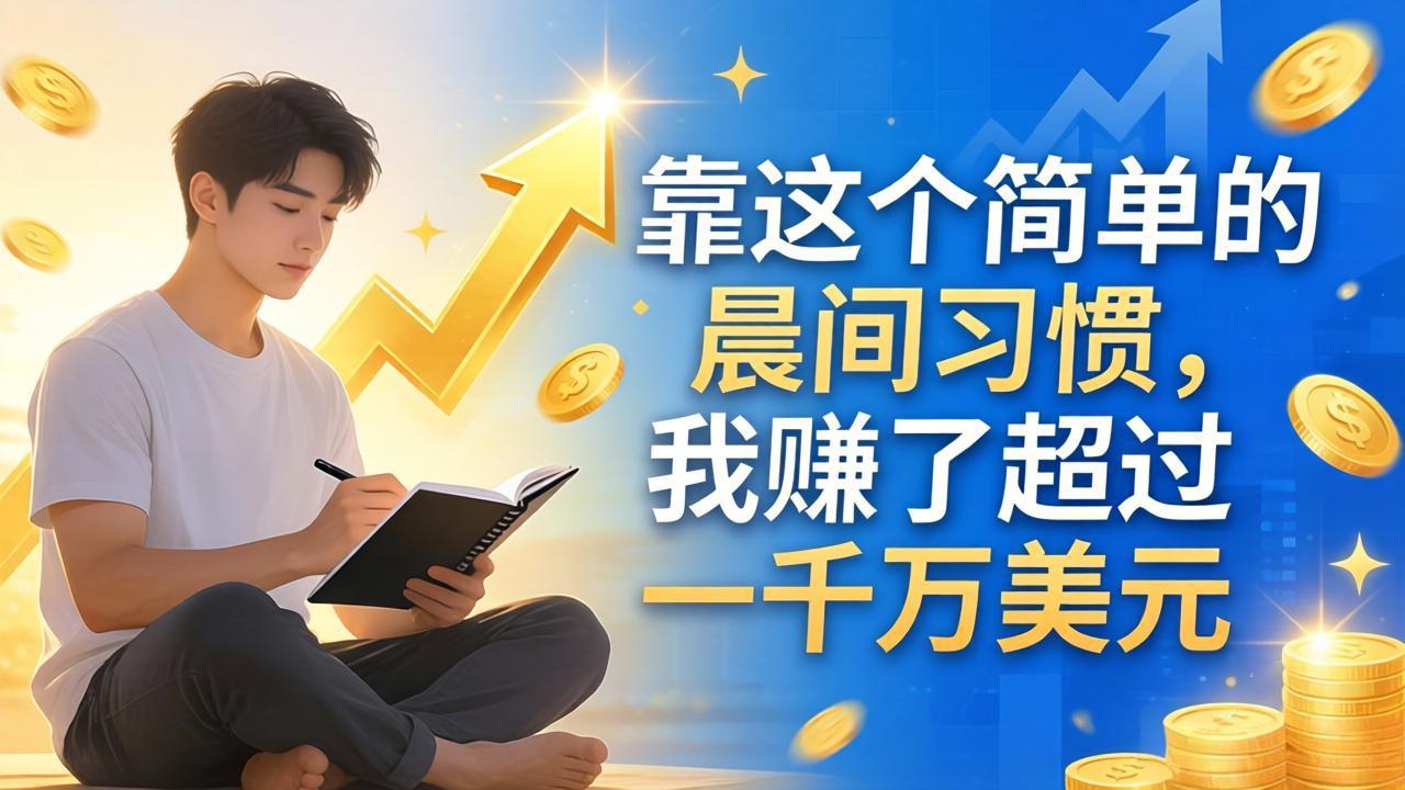 付费文章：靠这个简单的晨间习惯，我赚了超过一千万美元-优优云网创