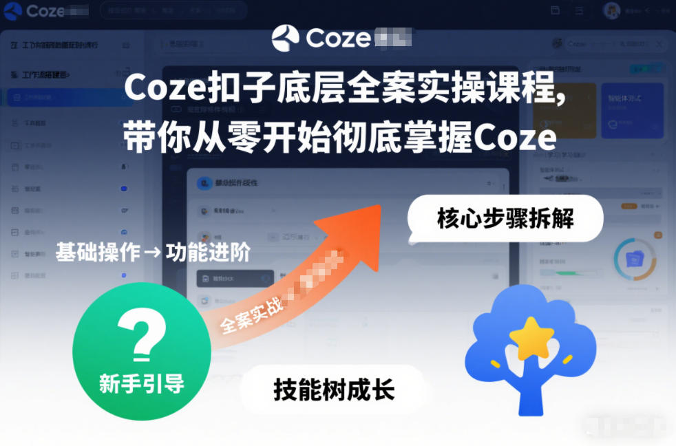 Coze扣子底层全案实操课程,带你从零开始彻底掌握Coze-优优云网创