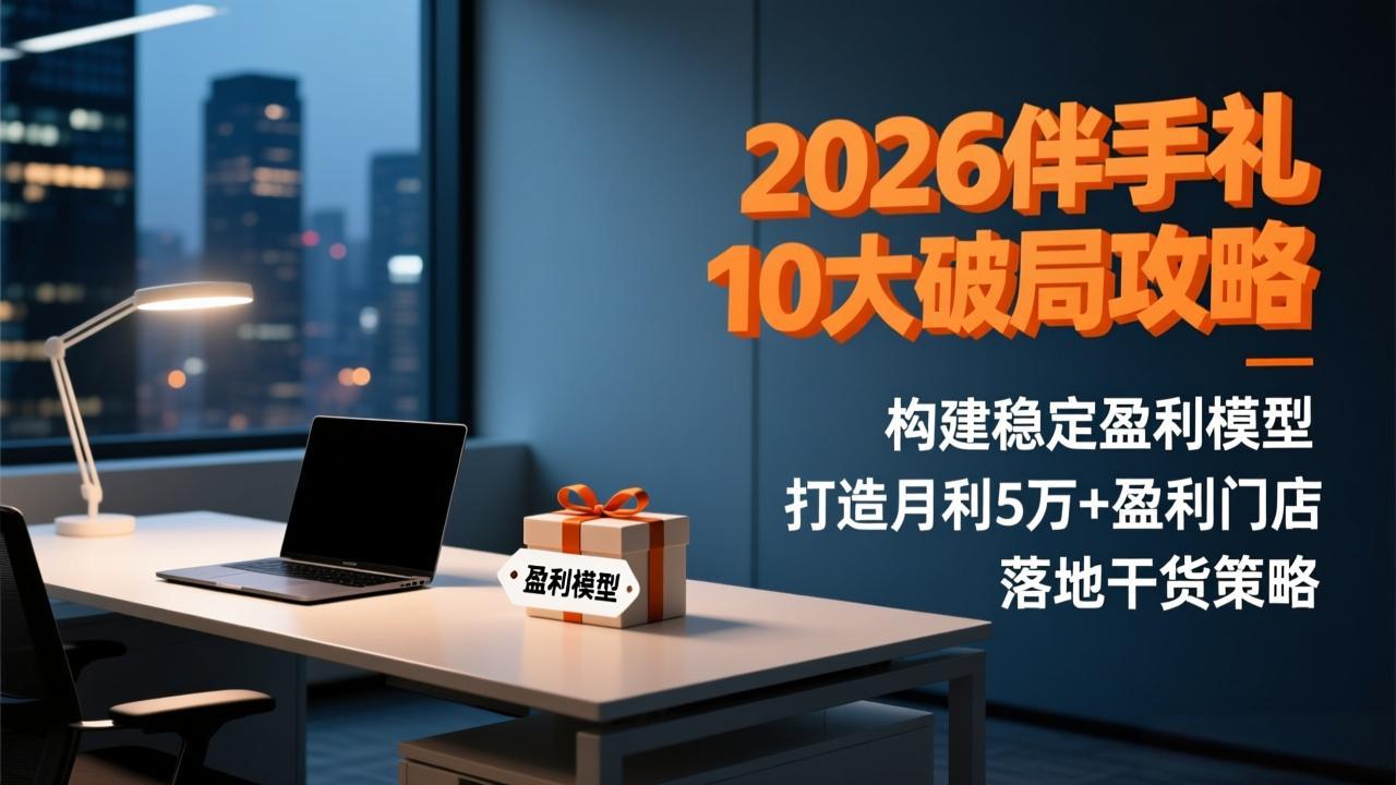 2026伴手礼10大破局攻略：构建稳定盈利模型，打造月利5万+盈利门店，落地干货策略-优优云网创