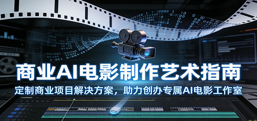 商业AI电影制作艺术指南：定制商业项目解决方案，助力创办专属AI电影工作室-优优云网创