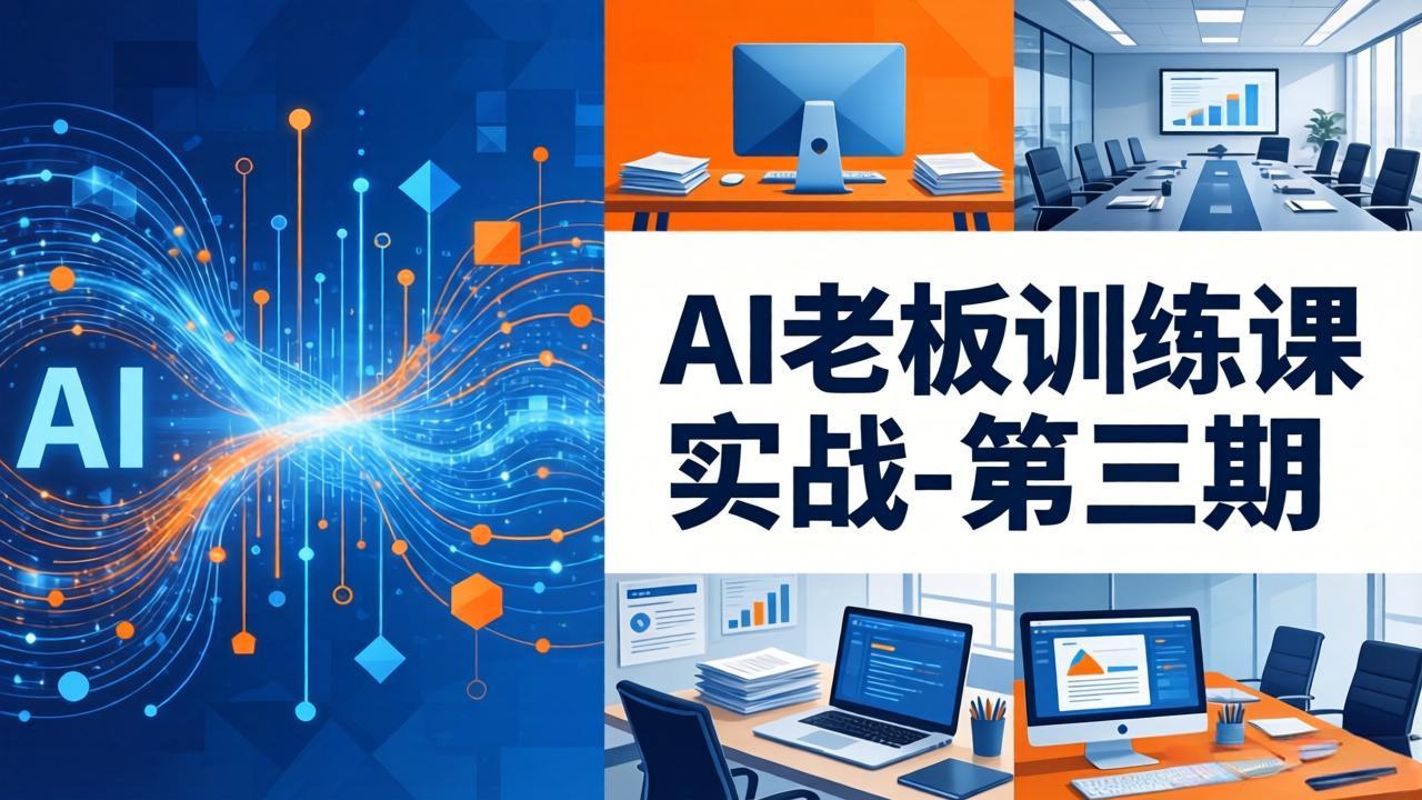 AI老板训练课实战-第三期：AI+内容应用落地教学，从0到1打通AI变现完整路径-优优云网创