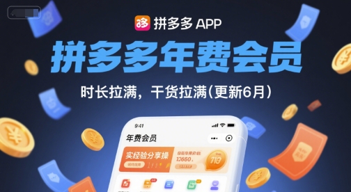 拼多多年费会员，实经验分享操，时长拉满，干货拉满(更新11月)-优优云网创