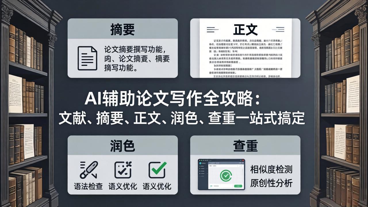 AI辅助论文写作全攻略：文献、摘要、正文、润色、查重一站式搞定-优优云网创