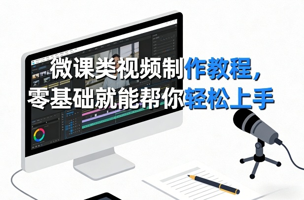 微课类视频制作教程，零基础就能帮你轻松上手-优优云网创