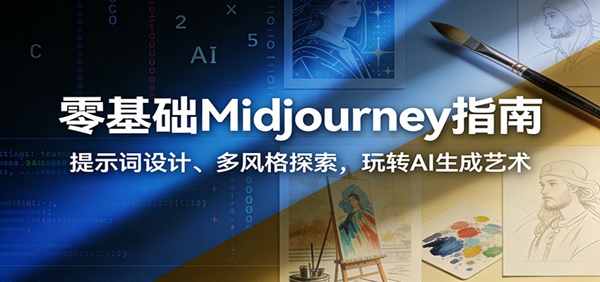 零基础Midjourney指南：提示词设计、多风格探索，玩转AI生成艺术-优优云网创