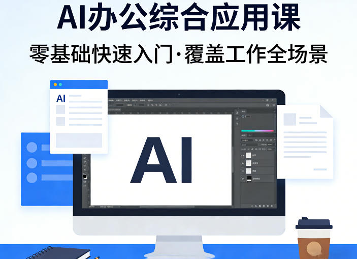 AI办公综合应用课，零基础快速入门，覆盖了工作中各种应用场景-优优云网创